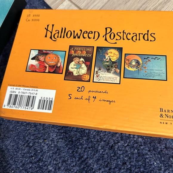 Vintage Halloween Postcards 6” x 4” Orig. Box. 4 Designs 5 Cards Each Missing 1 - Picture 6 of 8